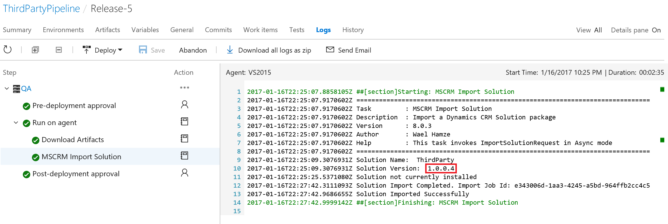 Release Logs